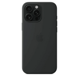 Funda de silicón con MagSafe para el iPhone 16 Pro Max - Negro