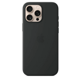 Funda de silicón con MagSafe para el iPhone 16 Pro Max - Negro