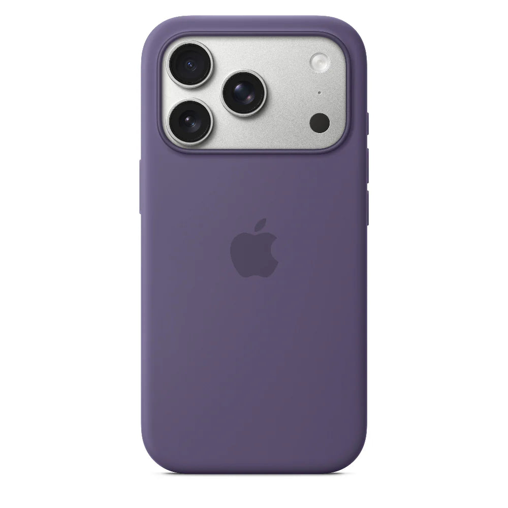Funda de silicón con MagSafe para el iPhone Series 17 – Morado niebla