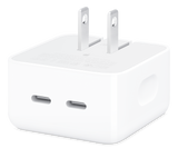 Adaptador de corriente compacto de 35 W con dos puertos USB-C