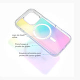 SafeCase Clear Rainbow NCO con MagSafe para iPhone 16 series