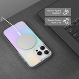 SafeCase Clear Rainbow NCO con MagSafe para iPhone 16 series
