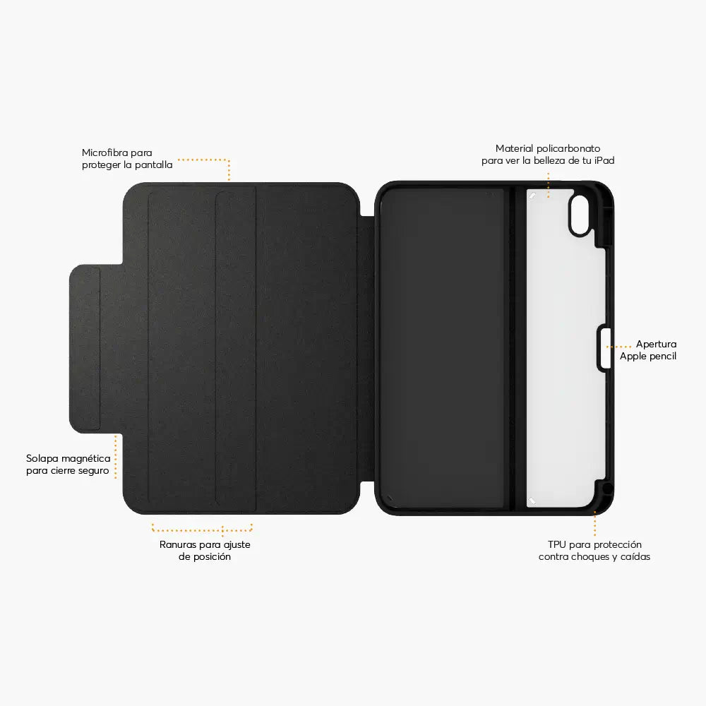 SafeCase Click Royal Black NCO para iPad (2024)