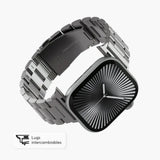 Correa_Acero_Inoxidable_Apple_Watch_ClassicLoop_Plata_Imagen_posicion_4_iShop_Ecuador