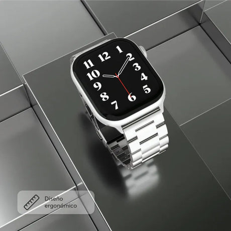 Correa_Acero_Inoxidable_Apple_Watch_ClassicLoop_Plata_Imagen_posicion_5_iShop_Ecuador