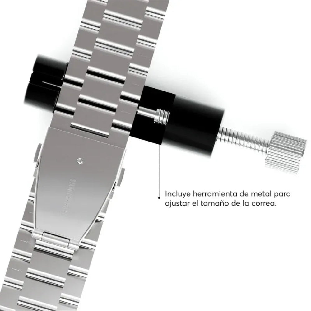 Correa_Acero_Inoxidable_Apple_Watch_ClassicLoop_Plata_Imagen_posicion_6_iShop_Ecuador