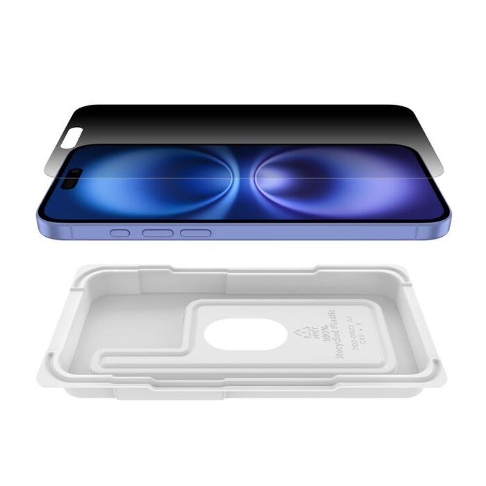 Protector de Pantalla Belkin OVR privacidad antimicrobial para iPhone 16 Plus