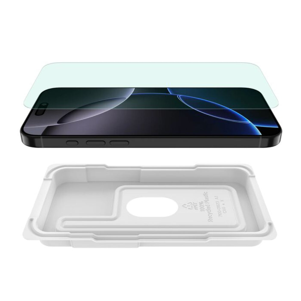 Protector de Pantalla Belkin luz AntiAzul antimicrobial para iPhone 16 Pro Max