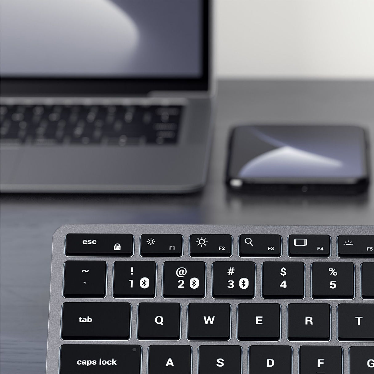 Teclado Retroiluminado Satechi Slim X1 Bluetooth (Español) - Gris Espacial
