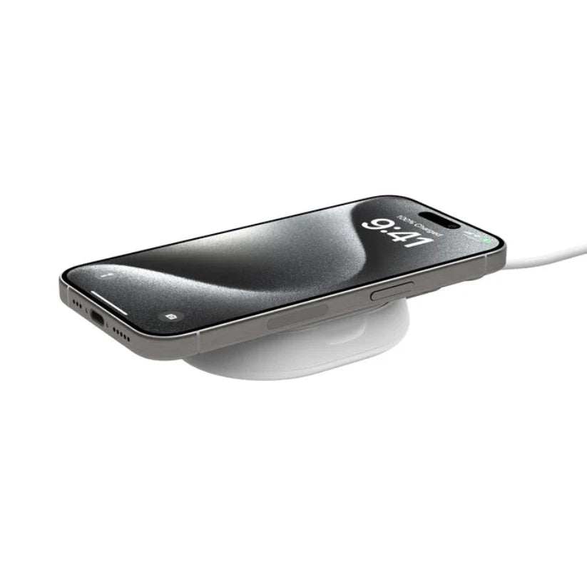 Base de Carga Belkin Qi2 Stand convertible Pad 15W - Blanco