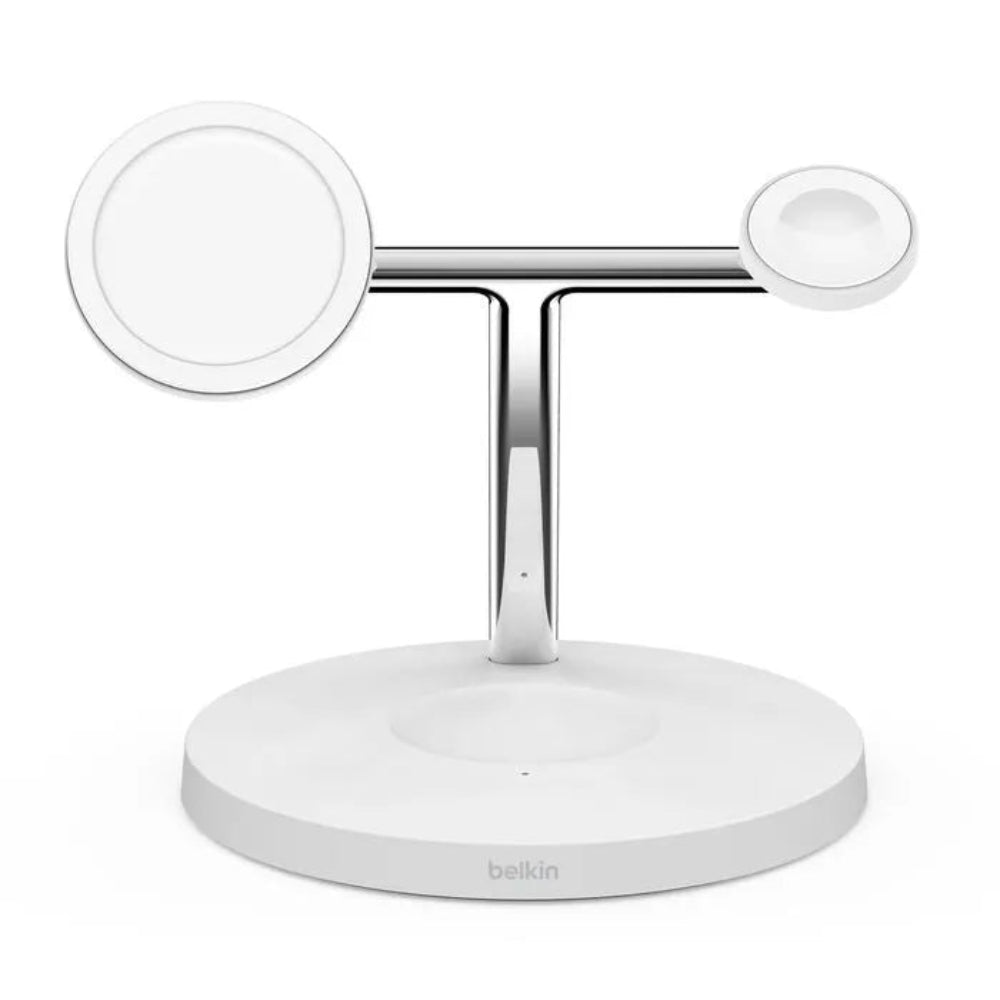 Base de carga inalámbrica Belkin 3 en 1 Magsafe - Blanco