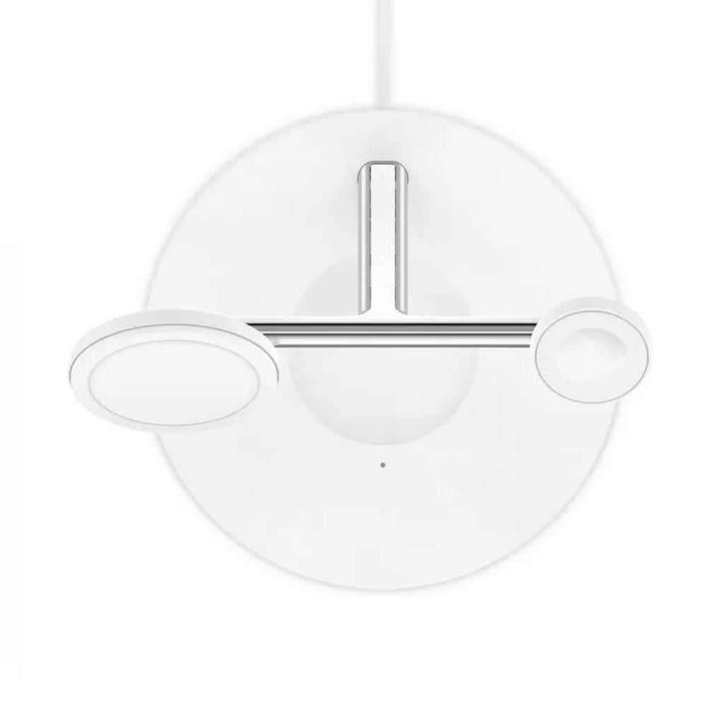 Base de carga inalámbrica Belkin 3 en 1 Magsafe - Blanco