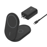 Base de Carga Belkin Qi2 2 en 1 plegable 15W - Negro