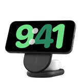 Base de Carga Belkin Qi2 2 en 1 plegable 15W - Negro
