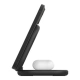 Base de Carga Belkin Qi2 2 en 1 plegable 15W - Negro