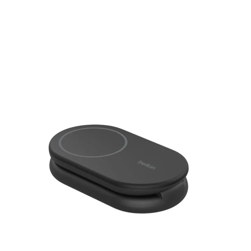 Base de Carga Belkin Qi2 2 en 1 plegable 15W - Negro