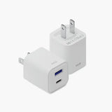 Cargador de Pared NCO PowerPlug Mini 35W USB-A + USB-C - Blanco