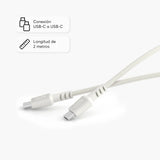 Cable Trenzado NCO PowerLite 1m USB-C a USB-C
