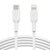 Cable Belkin BoostCharge USB-C a Lightning 1m - Blanco