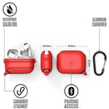 Case Catalyst AirPods Pro 1 y 2 Waterproof - Red