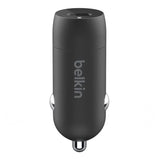 Cargador Carro Belkin USB-C a Lightning + Puerto USB-A 20W - Negro