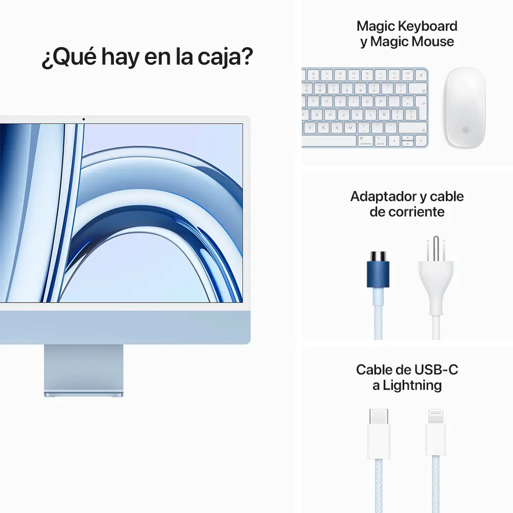 iMac 24 - con Chip M3 (2023) 8GPU - 256GB - Azul - Image 6