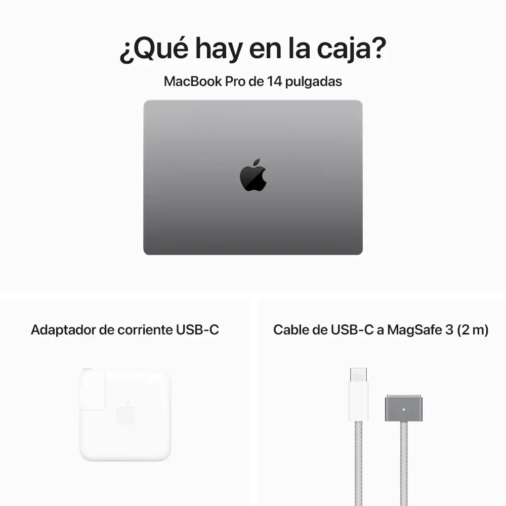 MacBook Pro 14 Chip M3 - RAM 8GB - 1TB - Gris Espacial - Image 9
