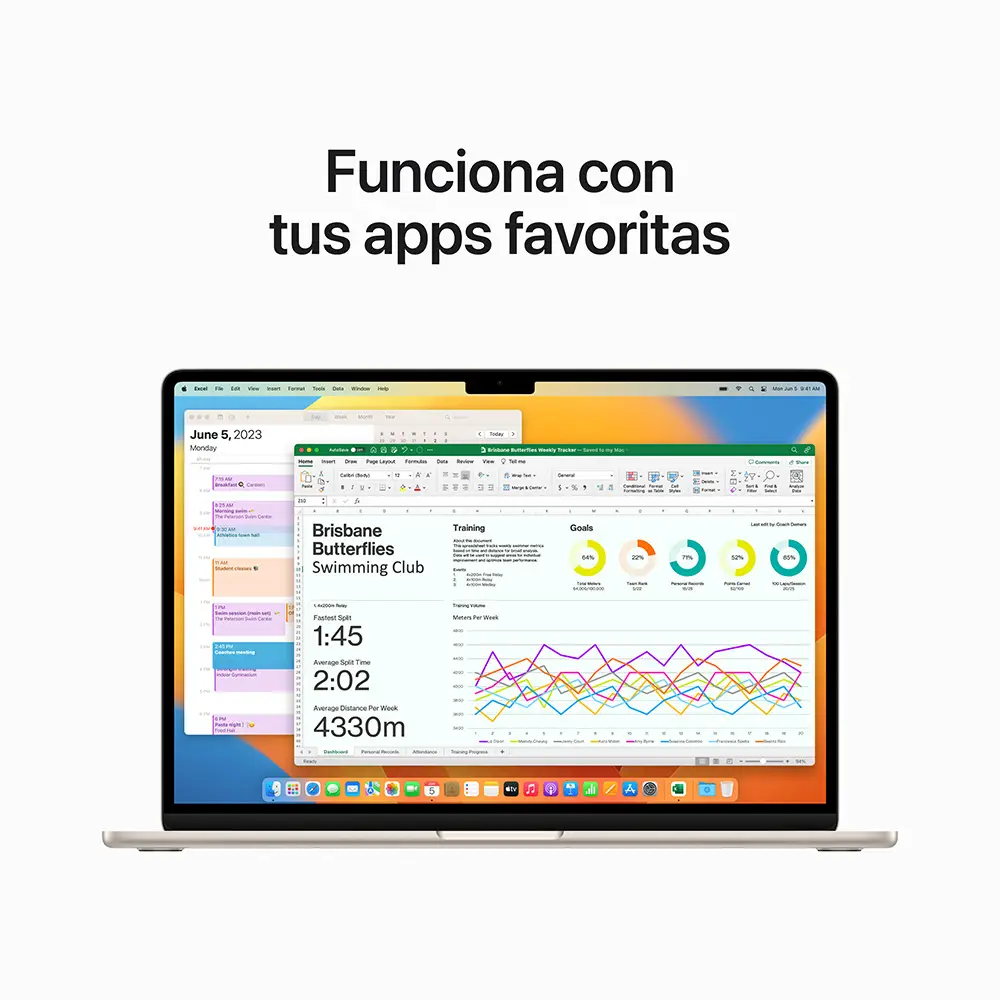 MacBook Air 15 pulgadas - Chip M2 - 256GB - Blanco Estrella - Imagen 7