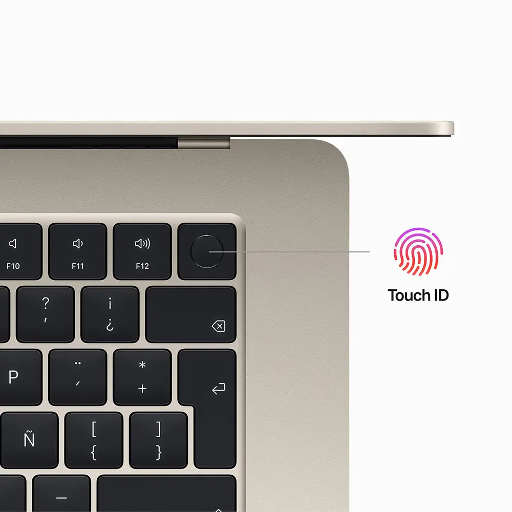 MacBook Air 15 pulgadas - Chip M2 - 256GB - Blanco Estrella - Imagen 8