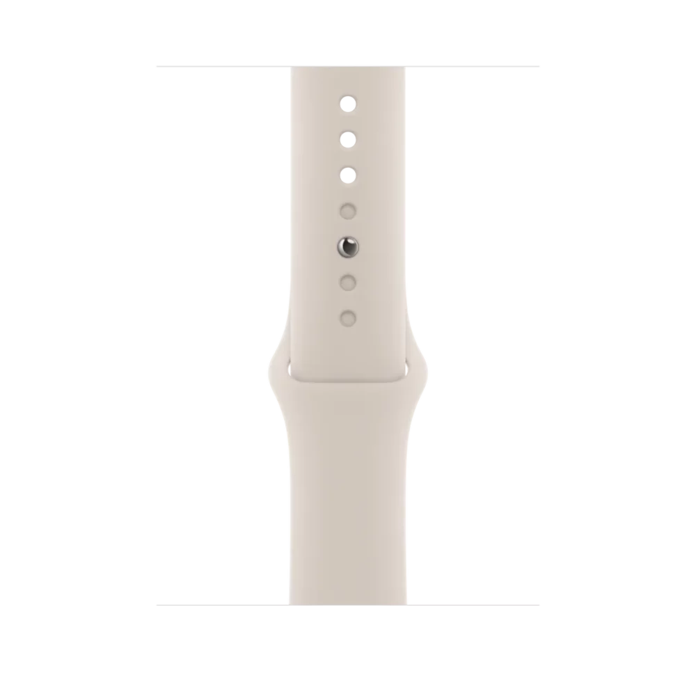 Correa Deportiva Apple para Apple Watch (42mm ? 44mm ? 45mm ? 49mm) ? Blanco Estelar ? Talla M/L - Imagen 3