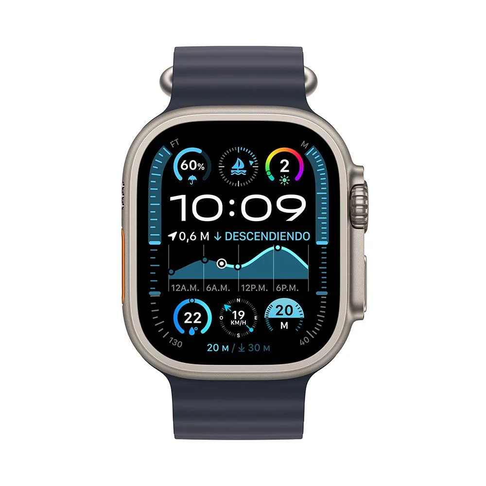 Apple Watch Ultra 2 [GPS + Cellular] Titanio Natural Correa Ocean azul - Imagen 2