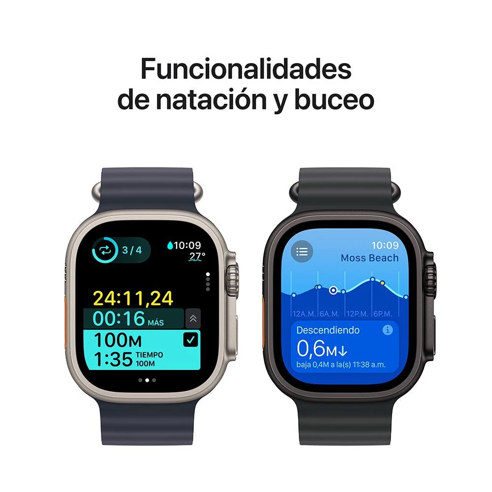 Apple Watch Ultra 2 [GPS + Cellular] Titanio Natural Correa Ocean azul - Imagen 5