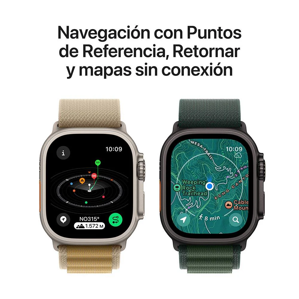 Apple Watch Ultra 2 [GPS + Cellular] Titanio Natural Correa Ocean azul - Imagen 6