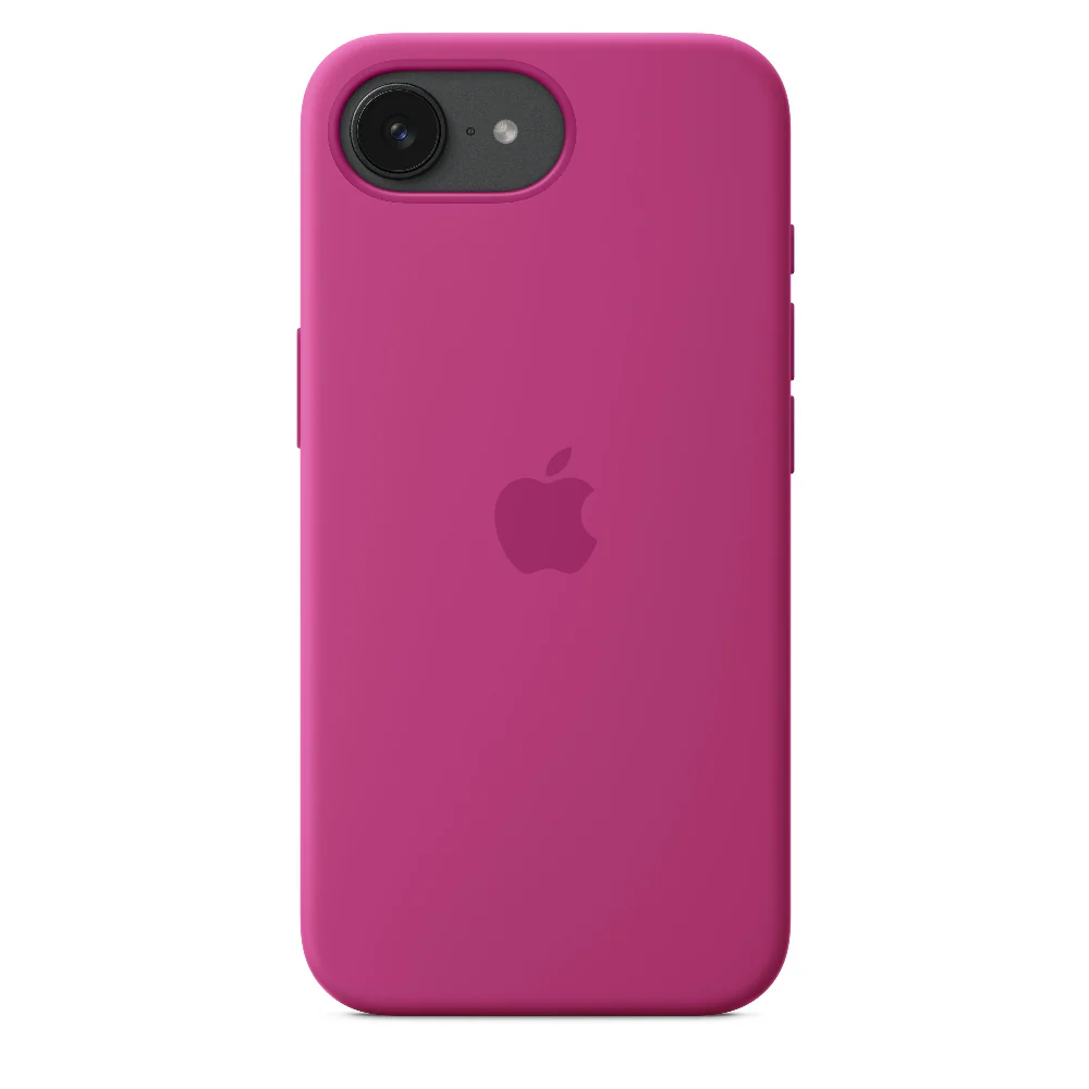 Funda de silicón para el iPhone 16e - Fucsia
