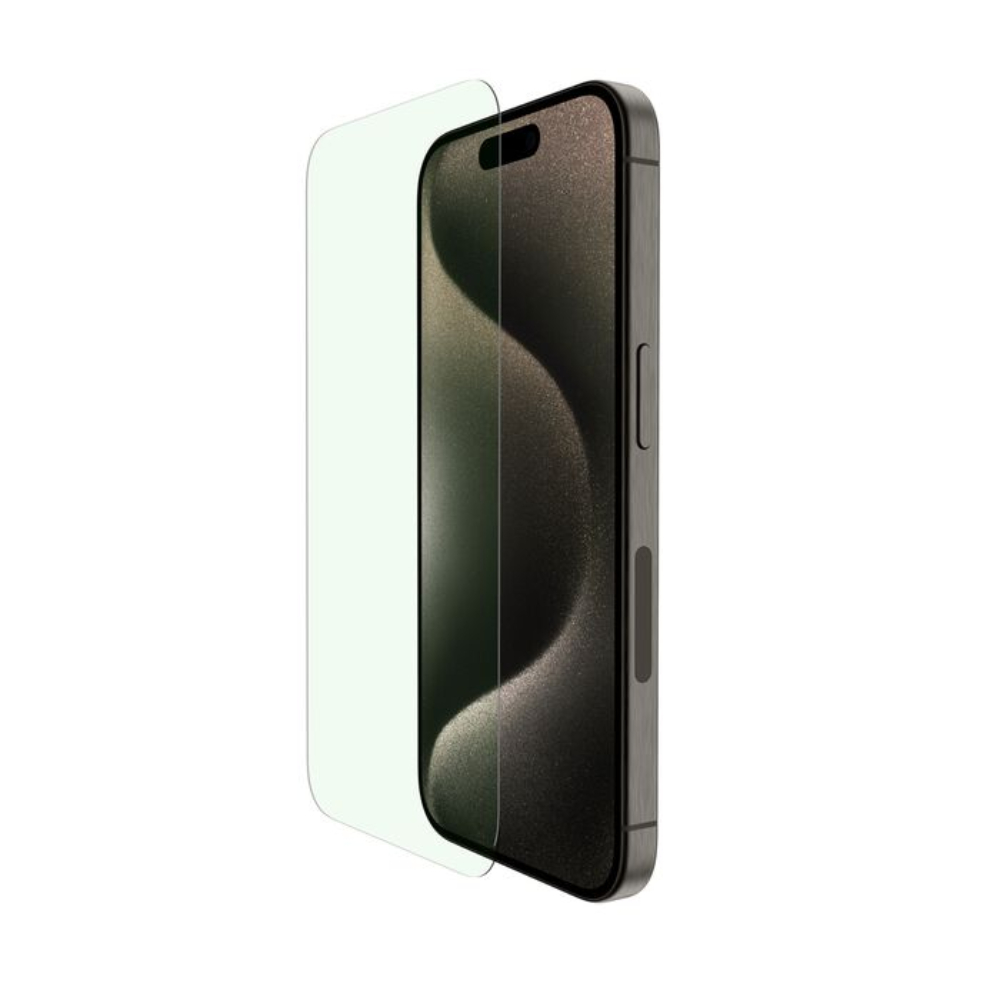 Protector de Pantalla Belkin SFP UltraGlass 2 Antimicrobial para iPhone 15 Pro - Transparente