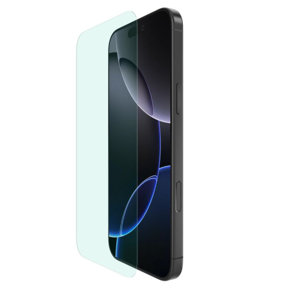 Protector de Pantalla Belkin luz AntiAzul antimicrobial para iPhone 16 Pro Max