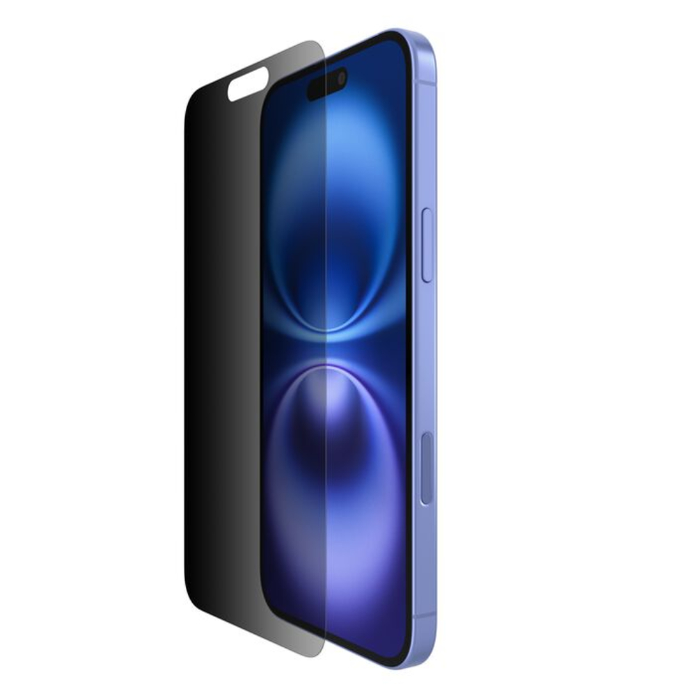 Protector de Pantalla Belkin SFA privacidad antimicrobial para iPhone 14 Pro Max/15 Plus/16 Plus