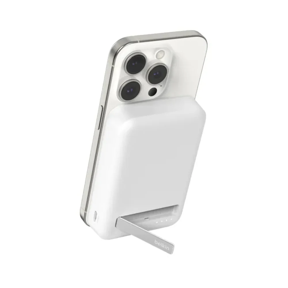 Batería Magnética Inalámbrica Belkin Qi2 - 10 000 mAh - Blanca